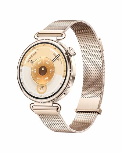HUAWEI WATCH GT 6 GPS 41mm Smartwatch, Display AMOLED, Fino a 14 giorni, Ciclismo, Oltre 100 Modalità Sportive, iOS e Android, Funzione NFC, Monitoraggio della Salute a Lungo Termine, Oro