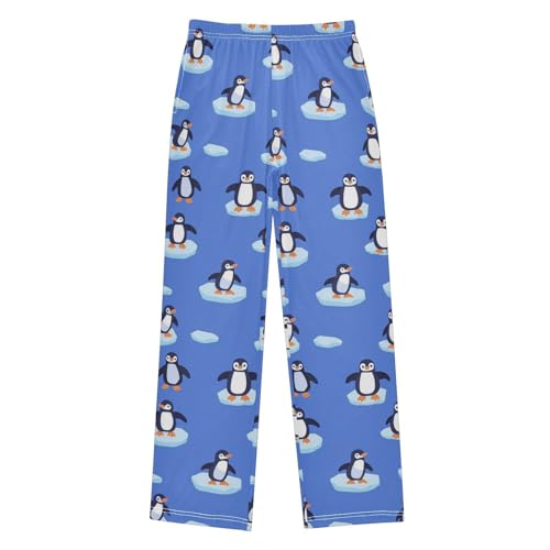 Pajama Bottoms, Pajamas Pant Cute Penguins Lounge Wear Casual Blue Sleep Long Pants Soft Pjs Sleepwear