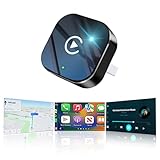 Upgraded Wireless CarPlay Adapter with Stronger Compatibility and More Stable Connection. Compatible with Apple iPhone and Android Phones, Compact and Portable. Stable CarPlay & Android Connection