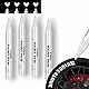 JUXINE PROFI-SET 4x Reifenmarkierungsstift Weiß | Ölbasierter Reifenstift für Auto & Motorrad | Wasserdichter Reifenmarker | Für Keramik, Holz, Leder, Kunststoff | Inkl. (4)