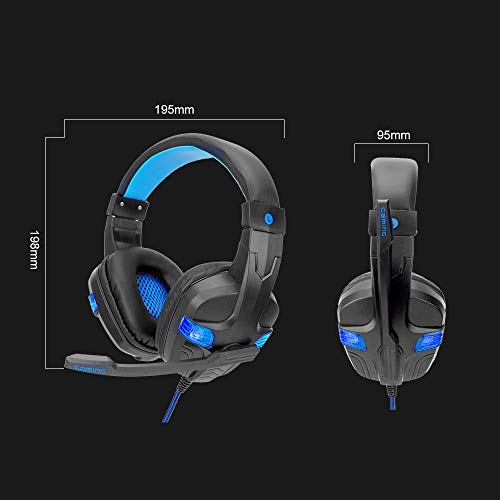 Andoer SY860MV Gaming Headset 3,5 mm com fio sobre a orelha Fone de ouvido com cancelamento de ruído