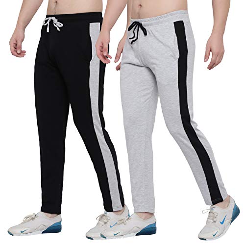 Image of FASHA Men's Cotton Track Pant | Men's Casual Wear Trousers Pack of 2