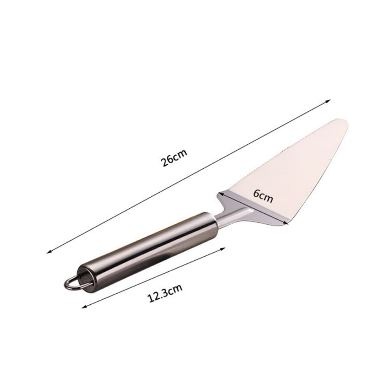 Garneck Dishwasher Safe Cheese Pizza Shovel Stainless Steel Cake Holder for Baking