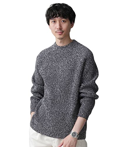 ナノ・ユニバース(nano・universe) LB.03/コットンバルキーモックネックニット S ブラック ＬＢ．０３ Ｓｅｃｔｉｏｎ