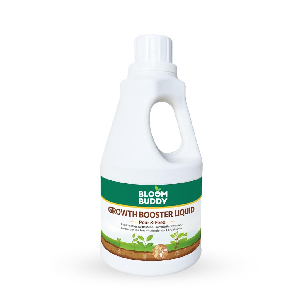 Bloom Buddy Growth Booster Liquid – Pour & Feed™ | 1L Nutrient-Rich Plant Tonic for Faster Growth, Strong Roots & Vibrant Greenery | For All Indoor & Outdoor Plants