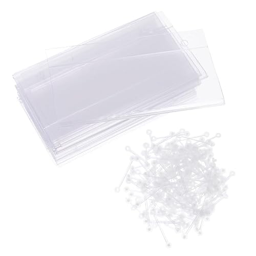 PATKAW PVC���_�u���X�i�b�v���b�N�t�������X�̊ŔN�����v50�Z�b�g ���C���[���b�N�x�[�J���[�p��������Œ�ł���I�^�O�T�C���z���_�[ �T�C���z���_�[�N���b�v