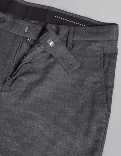 Image of Arvind Check Smart Flex Trousers