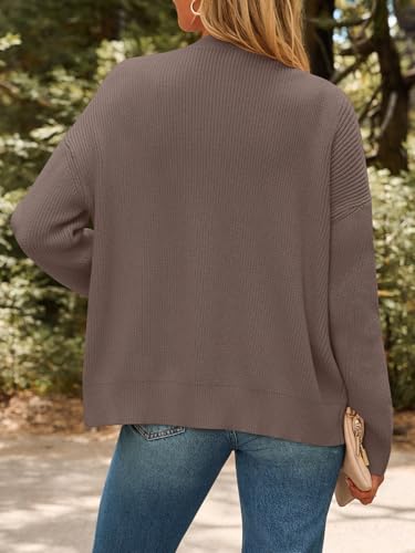 Image of LILLUSORY Womens Cardigan Sweaters 2026 Fall Oversized Lightweight Sweater | Long Sleeve Open Front, V Neck Button Down Clothing, Casual Work Clothes, Early Winter Fashion, Versatile Knit Outfits