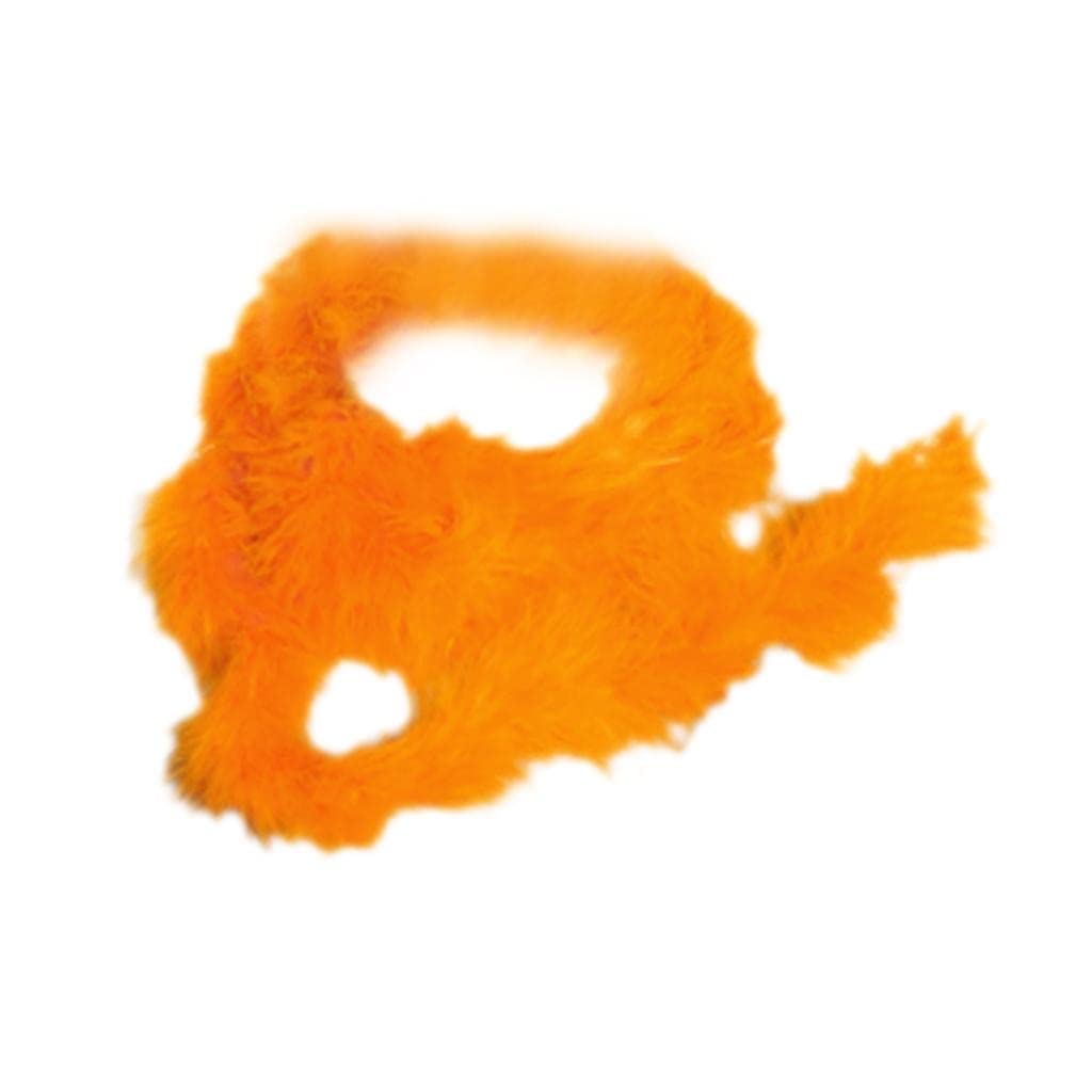 MYADDICTION 79'' Marabou Feather Boa Diva Night Party Wedding Gift Bouquet Decor Orange Crafts | Multi-Purpose Craft Supplies | Crafting Pieces | Feathers