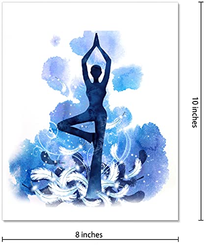 Niiorty 4 Set- Dancing Girl Modern Abstract Art Painting, Elegant Dancer Mural, Dance Wall Decoration Paintings(Unframed, 8"X10") #TOP5