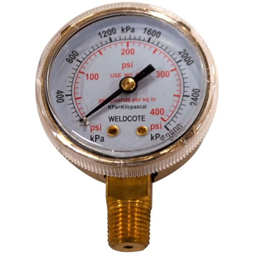 Weldcote Metals GAUGE2X400 Pressure Gauge 2
