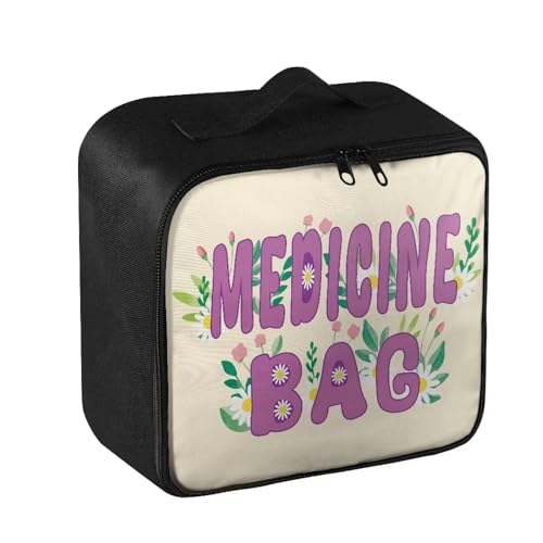 Image of Gomyblomy Daisy Medicine Bag Empty First Aid Kit for Home Car Travel Medical Supplies Storage Bags Organizer Lightweight Emergency Pouch for College School Dorm Office Sport