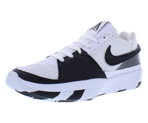 Nike Ja 1 Big Kids' Basketball Shoes (DX2294-102, White/Black-White) Size 7