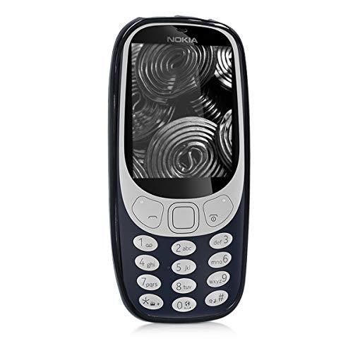 Kwmobile Tpu Case Compatible With Nokia 3310 3G 2017 / 4G 2018 - Case Soft Slim Smooth Flexible Protective Phone Cover - Black Matte #TOP1