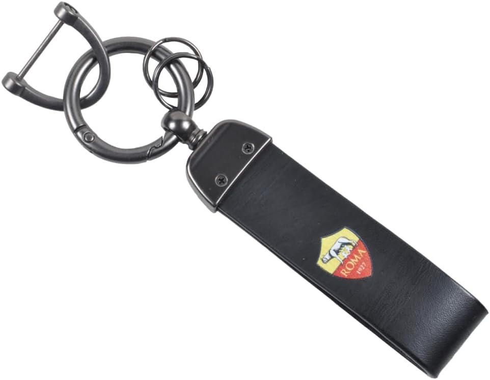 Key Ring Leather Roma 163609, Black, Taglia Unica, black, Einheitsgröße