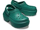 Crocs Unisex Stomp Clog Emerald Mens 5, Womens 7 Medium