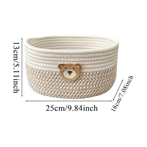 Aufbewahrungskörbe | Baumwollkordel Korb für Hundespielzeug | Baumwoll Organizer Box Deko Geschenk Für Zuhause