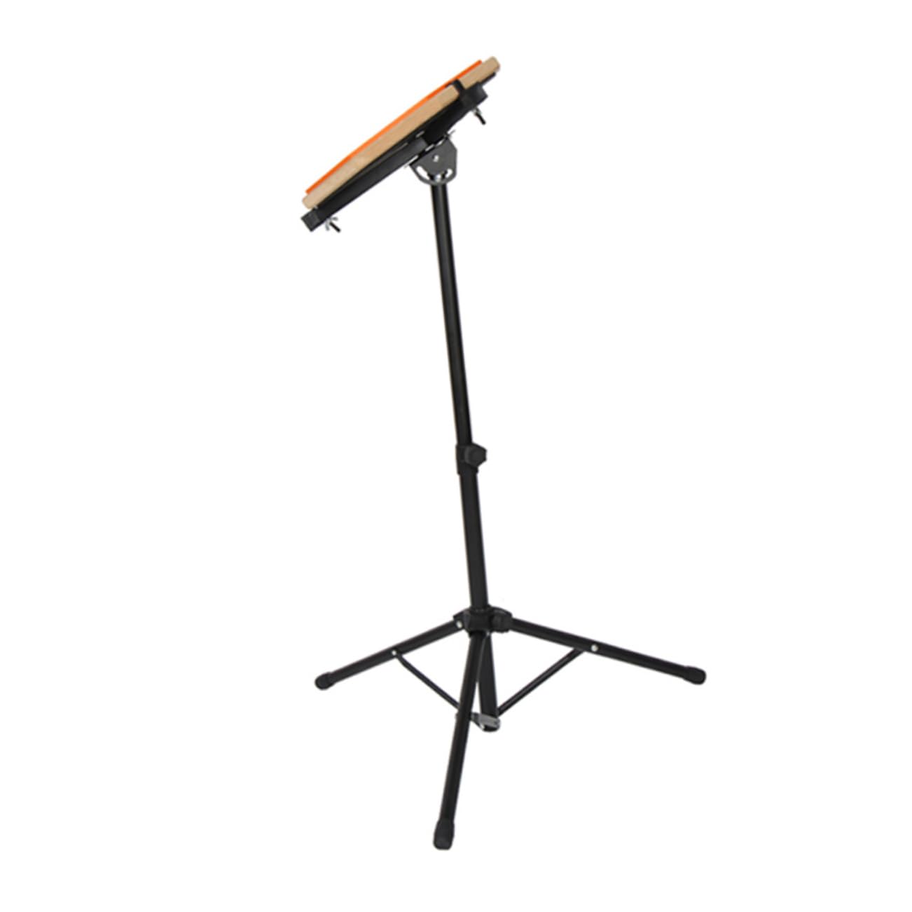 Sosoport Verstellbarer Übungspadhalter aus Eisen und Abs mit 12 Zoll Höhe Schwarz Leiser und Stabiler Drum Ständer für Snare Drum und Übungspads Geeignet für Professionelle und Persönliche