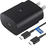 Super Fast Charger, 25W USB C Fast Charger and 6FT USB C to C Fast Charging Cable for Samsung Galaxy S21/S21+/S21 Ultra/S20/S20+/S20 Ultra/Note 20/Note 20 Ultra/Note 10/Note10+