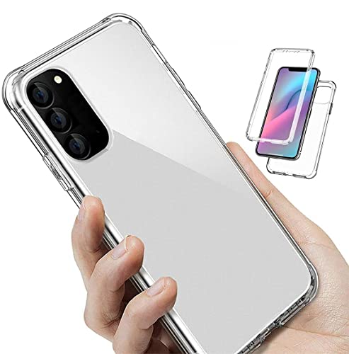 ASD Accessories Coque pour Samsung Galaxy S20 Protection intégrale avant et arrière 360° Transparent Cover