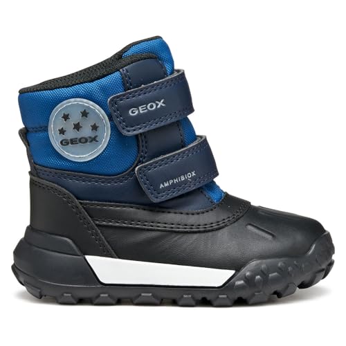 Geox B TREKKYUP Boy B ABX Ankle Boot, Navy/Jeans, 27 EU