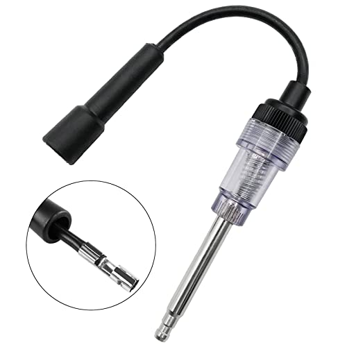 Lyhlya 2Pcs Spark Plug Tester, Engine Ignition Coil Tester Straight Boot Ignition Test Spark Plug Light Checker Automotive Spark Tester thumb #1