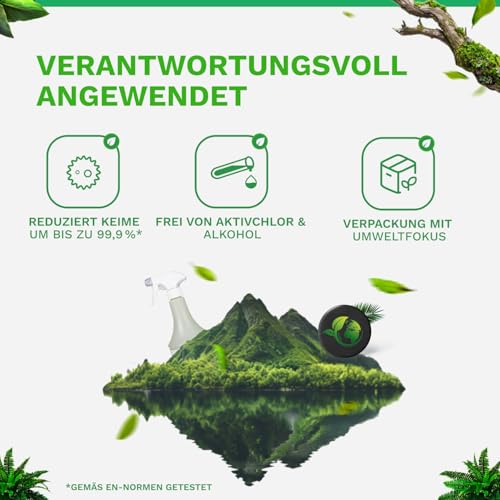 BIONACO Animal Housing 1 L – Flächen-Desinfektionsmittel für Tierhaltung, Praxen, Stallungen & Zuchtstationen, chlor‑ & alkoholfreie Desinfektion, über 99,9 % Effektivität gegen Bakterien & Hefen