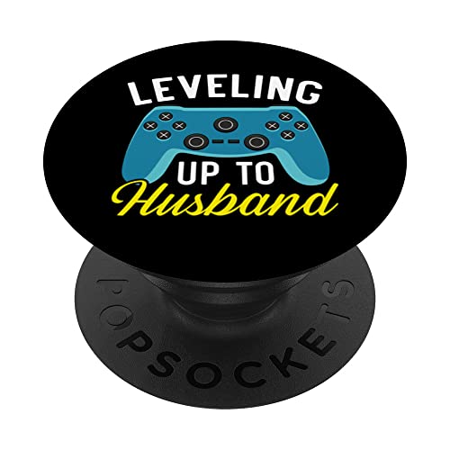 Bride And Groom Wedding Day Marriage Just Married PopSockets Swappable PopGrip, Black