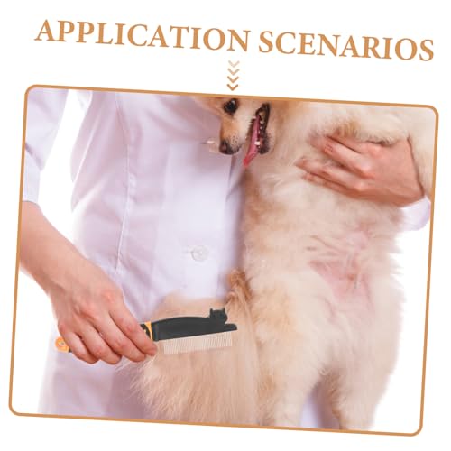 Peine para perros y gatos de pelo largo resistente con puas redondas 3
