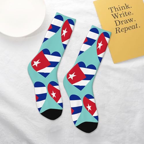 SEAEAGLE Love Cuban flag A Pair Junior Athletic Short Tube Socks Children Calf Tube Socks Short Stockings4