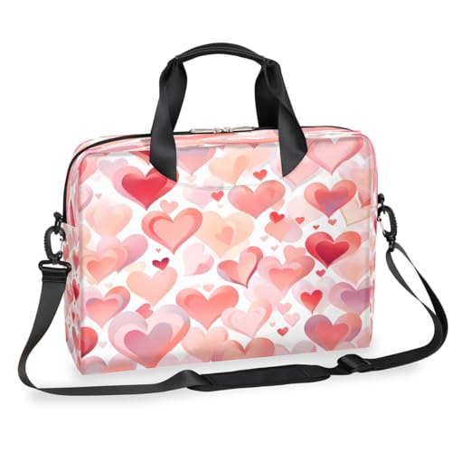 Bolsa para Laptop con Estampado de Corazones