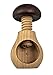 EFO Wooden Nutcracker Mushroom - Nut Cracker Tool Crack Nuts Easy Screw Mechanism - Great Gift for Christmas and Kitchen Home Display Decoration.