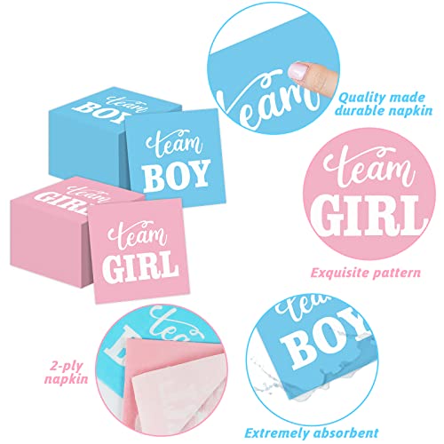 Gender Reveal Napkins Baby Shower Gender Reveal Paper Napkins Baby Gender Reveal Napkins Boy Or Girl Gender Reveal Napkins For Baby Shower Birthday Baby Gender Reveal Party Supplies Decoration(100Pcs) #TOP18