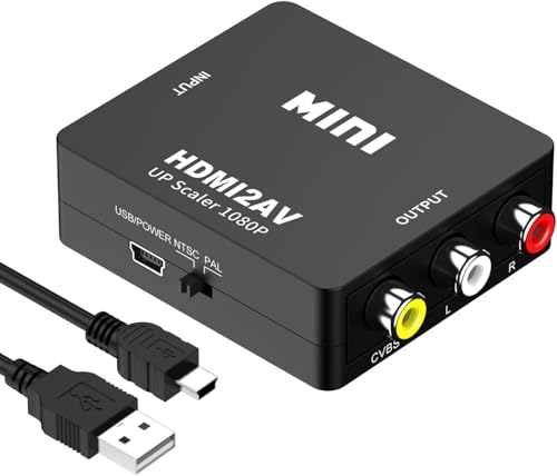 RCA to HDMI ϊRo[^[ 3FP[u hdmi ϊ AV R|Wbg hdmi ϊ 1080P/720P؂ւ