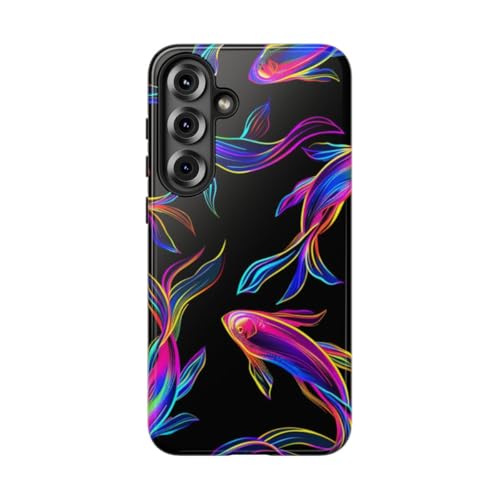 Coque Samsung S25 Plus poisson coloré fluo : protège des chocs