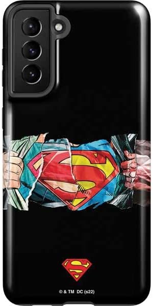 Skinit Pro Phone Case Compatible with Galaxy S21 Plus 5G - Officially Licensed DC Comics Superman Pastel Art Design