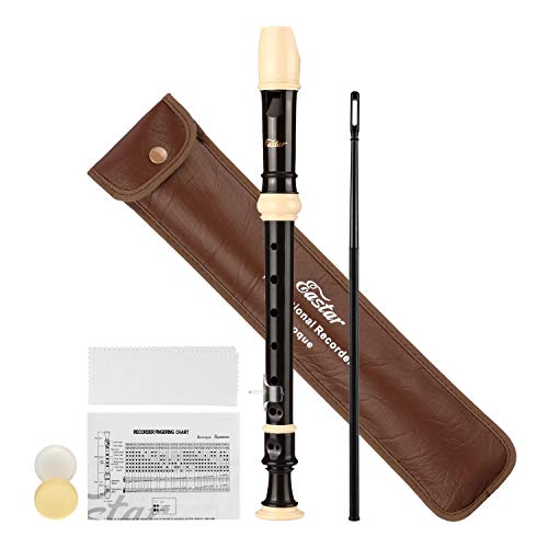 Eastar Soprano Recorder Instrument Baroque Style Fingering ABS Professional 8 Hole Key of