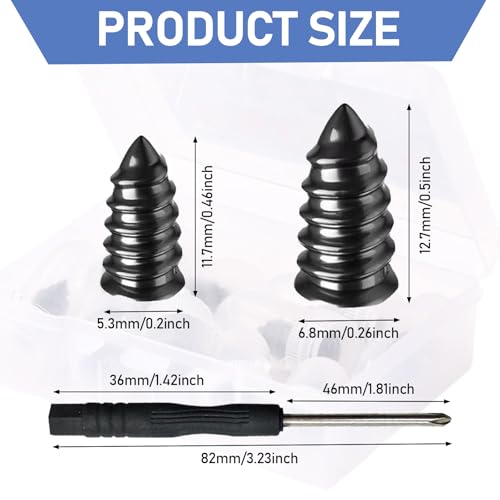 Image of Tire Repair Kit, Rubber Tire Plugs, Vacuum Tire Repair Screws, Puncture Repair Kit for Car, Motorcycle, Truck, ATV, Fast DIY Tire Plug Tool, Self-Service Tire Repair Nails for Flat Tires (60)