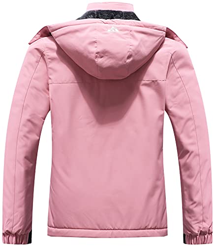 Image of MOERDENG Women's Waterproof Ski Jacket Warm Winter Coat Outdoor Windbreaker Hiking Snowboarding Jacket