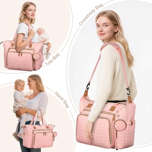 Image of Diaper Bag Tote, Large Baby Hospital Bag for Labor Delivery Mom
