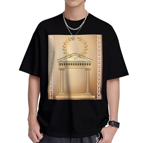 Branche d'olivier romaine sur t-shirt coton femme ample pour camoufler les formes avec style