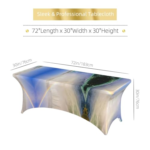 Housse de table en élasthanne stretch ultra résistante pour réception de 1,8 m
