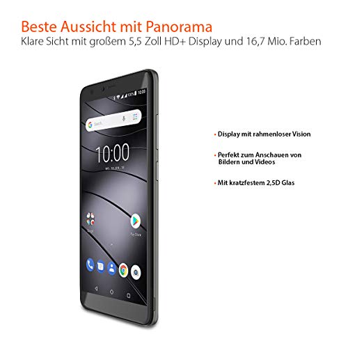 Gigaset GS100 Smartphone 5,5 Zoll Einsteigergerät ohne Vertrag