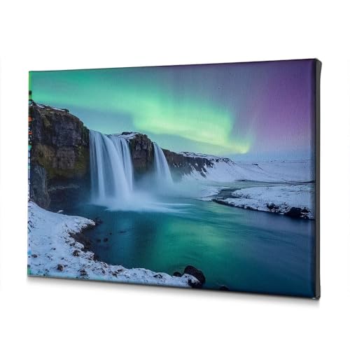 Toile décoration murale Pâques cascade majestueuse aurores 40x60