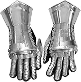 Heena Engineers Handmade Medieval Knight Halloween Costume Gauntlets Armor Steel Gloves Cosplay Actor Hand Armour Gift for Home Decor