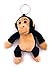 Onwomania Peluche Peluche Scimpanzé Scimmia Altezza 19 cm Nero