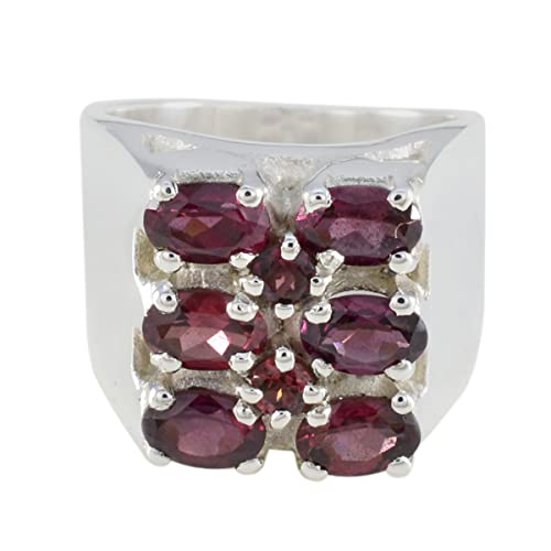 Bague en argent sterling 925 de forme ovale et pierre au choix