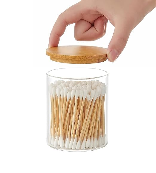 Rakshit Crafts Bamboo Stick Cotton Swabs, Jar Pack.-picture-25