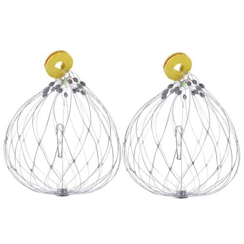 Metal Crab Catcher Reusable Crab Cage Trap Fishing Accessory Random Color