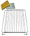 Parrilla rejilla para horno universal ajustable 370x307mm y extensible hasta 660mm + 2 Estropajos para limpieza. Parrilla de acero inoxidable para recambio compatible grandes marcas.